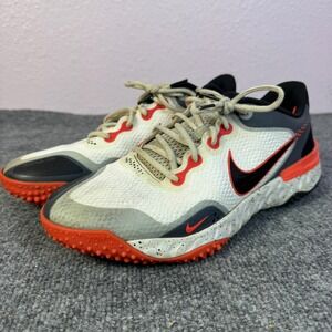 Nike React Dragon CV3560 105 White Black Orange Mens Turf Shoes Size 11
